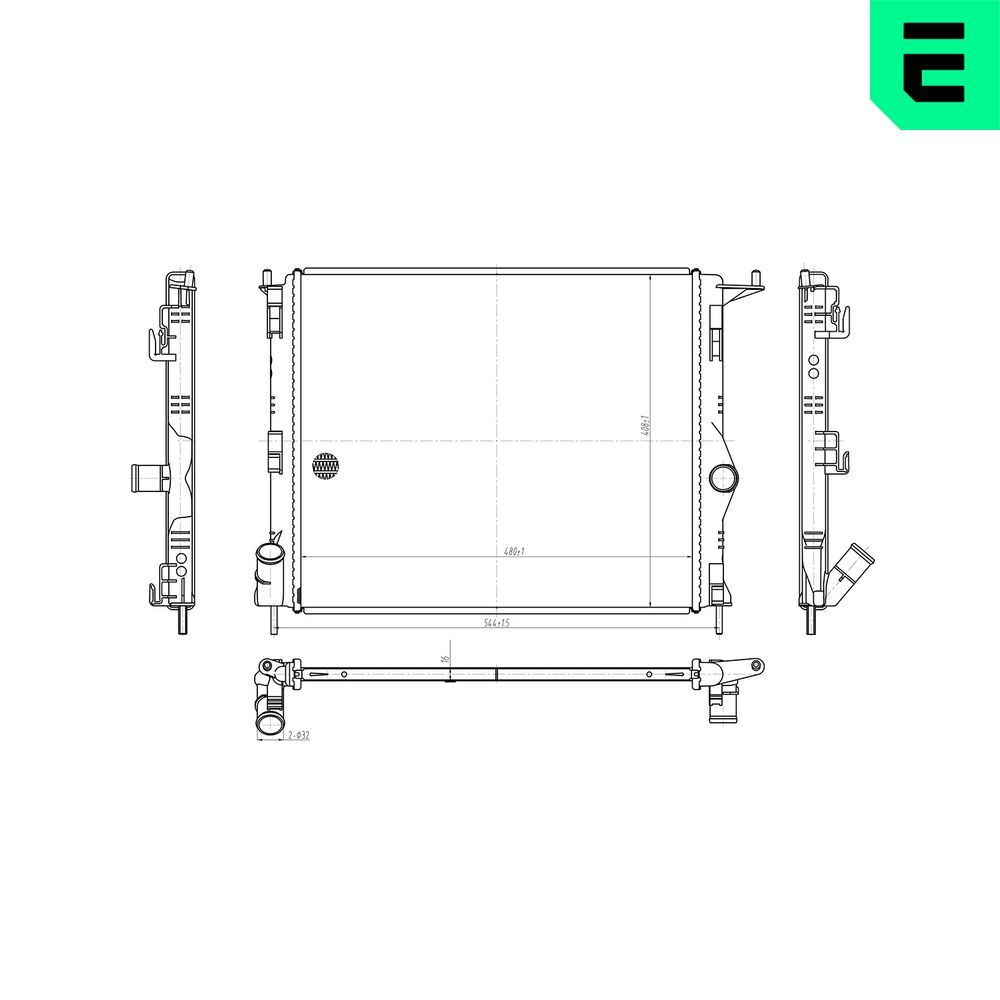 Radiator, racire motor ERA 673433