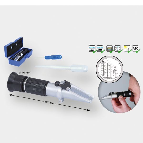 Antigel-/Aparat masurat aciditate baterie (Refractrometru) BRILLIANT TOOLS BT536010