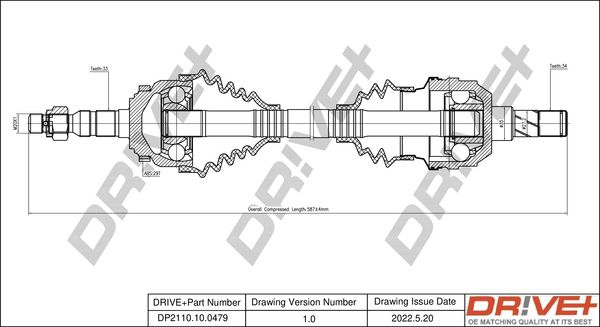 Wał napędowy DR!VE+ DP2110.10.0479