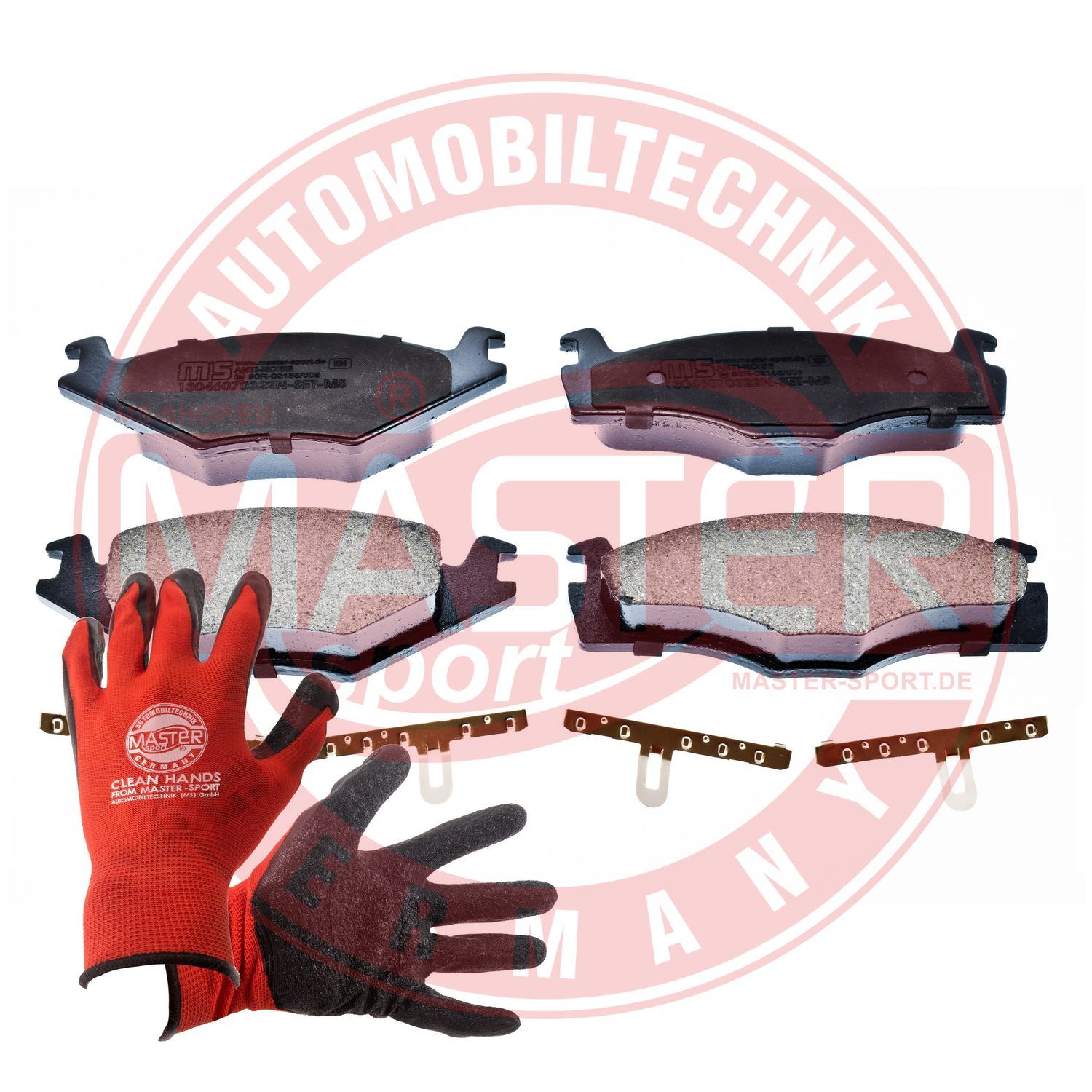 Zestaw klocków hamulcowych, hamulce tarczowe MASTER-SPORT GERMANY 13046070322N-SET-MSP