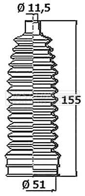 Zestaw osłon, układ kierowniczy FIRST LINE FSG3420