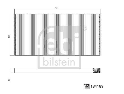 Filtru, aer habitaclu FEBI BILSTEIN 184189