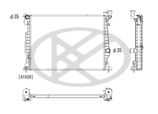 Radiator, racire motor KOYORAD PL823595