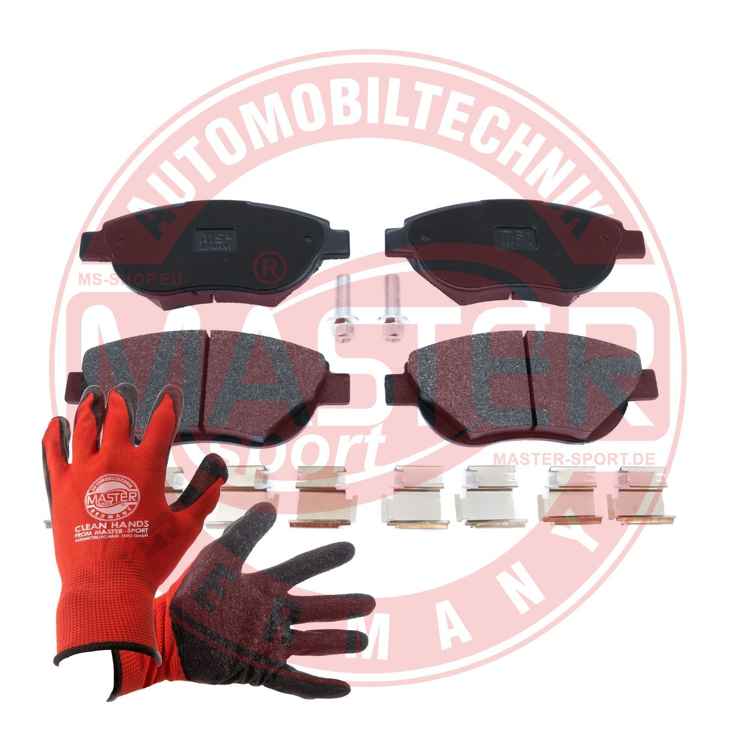 Zestaw klocków hamulcowych, hamulce tarczowe MASTER-SPORT GERMANY 13046039662N-SET-MSP