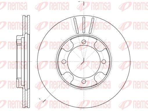 Tarcza hamulcowa KAWE 6389 10