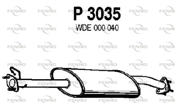 Tłumik środkowy FENNO P3035