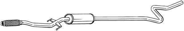 Tłumik środkowy BOSAL 292-053
