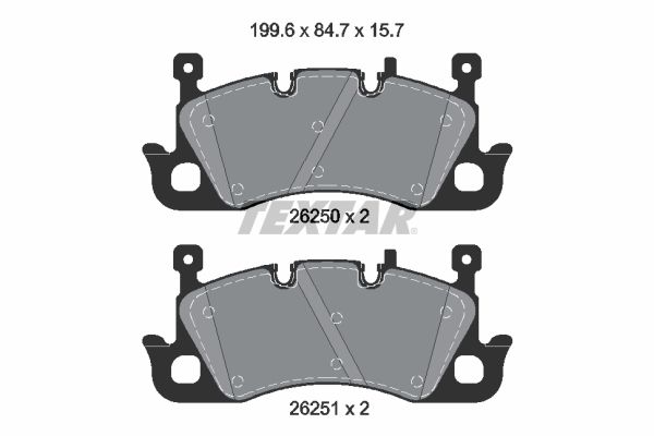 set placute frana,frana disc TEXTAR Q+ 2625001