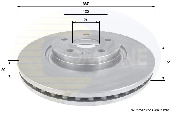 Tarcza hamulcowa COMLINE ADC1141V