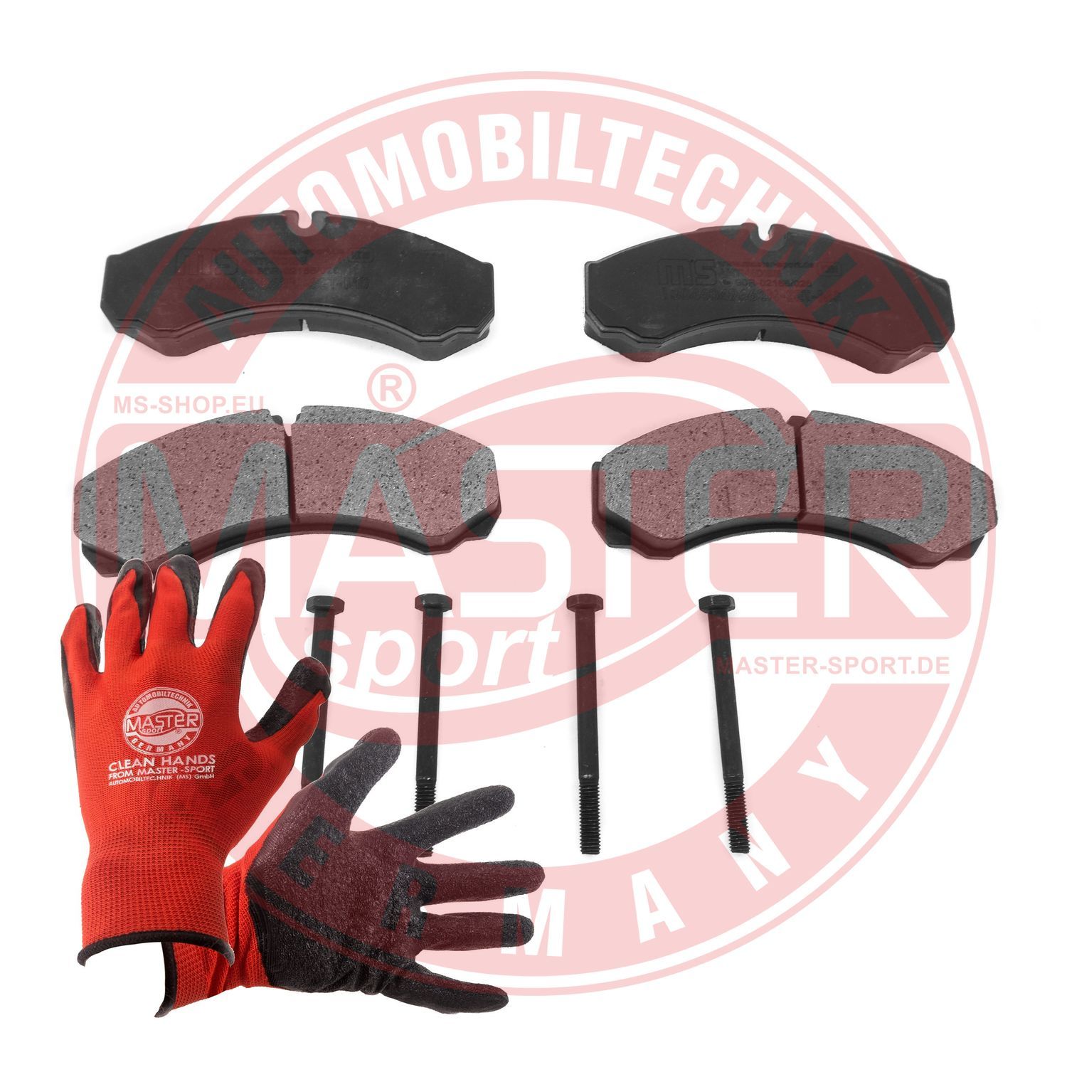 Zestaw klocków hamulcowych, hamulce tarczowe MASTER-SPORT GERMANY 13046049662N-SET-MSP