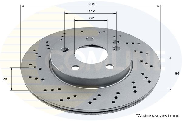 Tarcza hamulcowa COMLINE ADC2853V