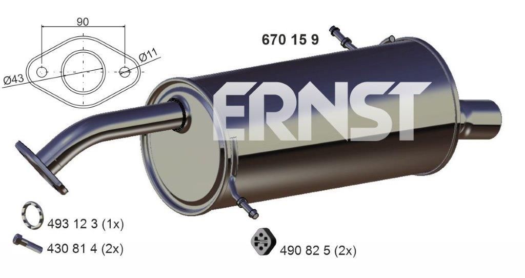 Toba esapament finala ERNST 670159