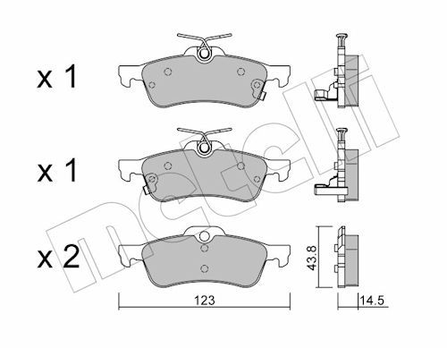 Piduriklotsi komplekt,ketaspidur
