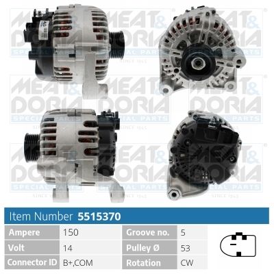 Alternator MEAT & DORIA 5515370