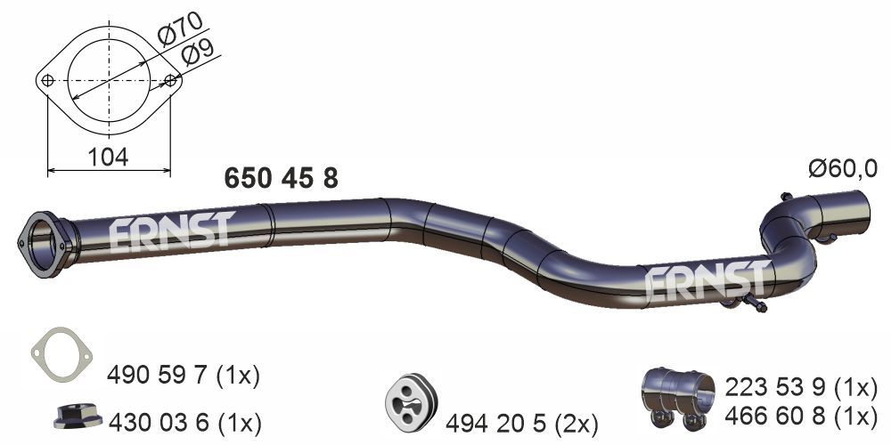 Racord evacuare ERNST 650458