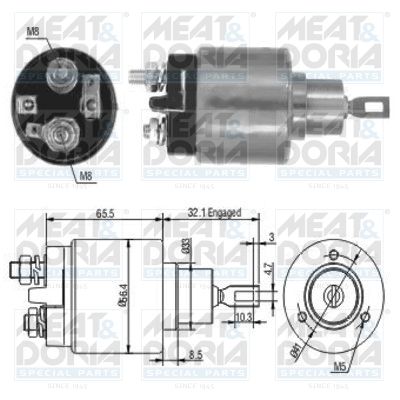 Włącznik elektromagnetyczny, rozrusznik MEAT & DORIA 46002