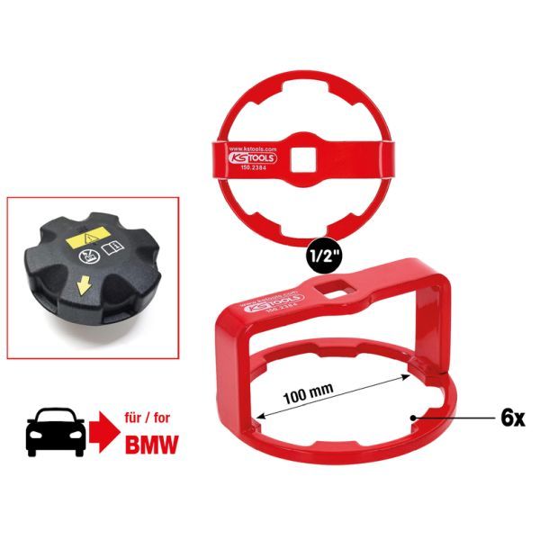 Unealtă de desfacere, capac închidere-radiator KS TOOLS 150.2384