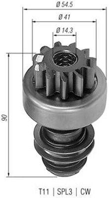 Pinion electromotor MAGNETI MARELLI 940113020060