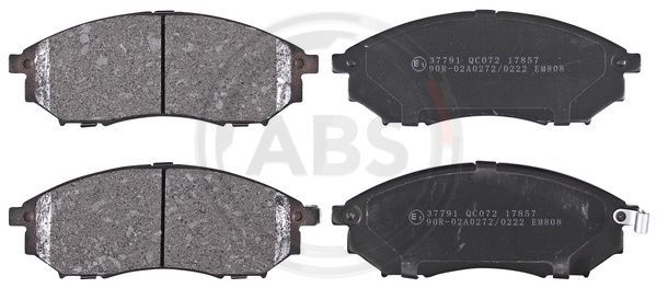 Zestaw klocków hamulcowych, hamulce tarczowe A.B.S. 37791
