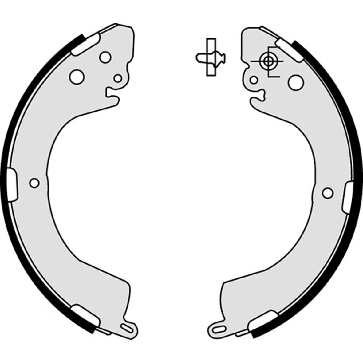 Jeu de mâchoires de frein
