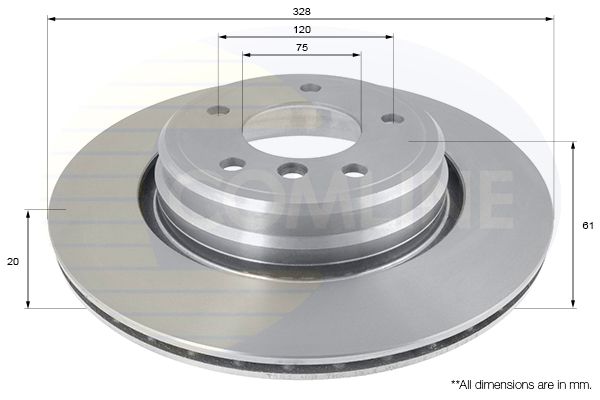 Tarcza hamulcowa COMLINE ADC1727V