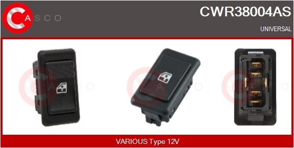Spínač, zvedací zařízení oken CASCO CWR38004AS