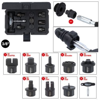 Set chei tubulare surub golire ulei KS TOOLS 150.1040