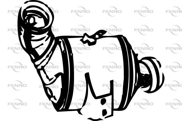 Filtr sadzy / filtr cząstek stałych, układ wydechowy FENNO P9878DPF