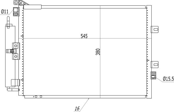 Skraplacz, klimatyzacja HART 614 564