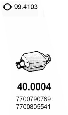 Katalizator ASSO 40.0004