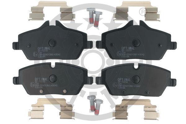 Zestaw klocków hamulcowych, hamulce tarczowe OPTIMAL BP-12232
