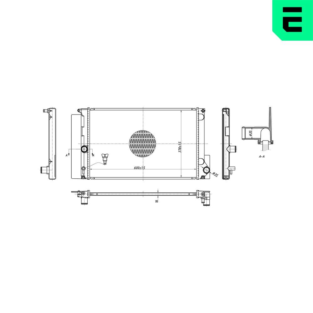 Radiator, racire motor ERA 673147