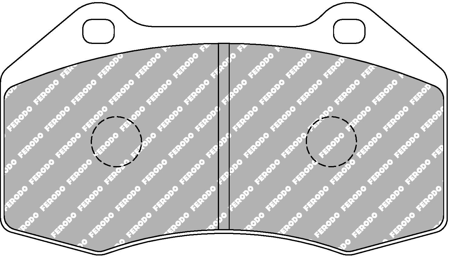set placute frana,frana disc FERODO RACING DS2500 FCP1667H