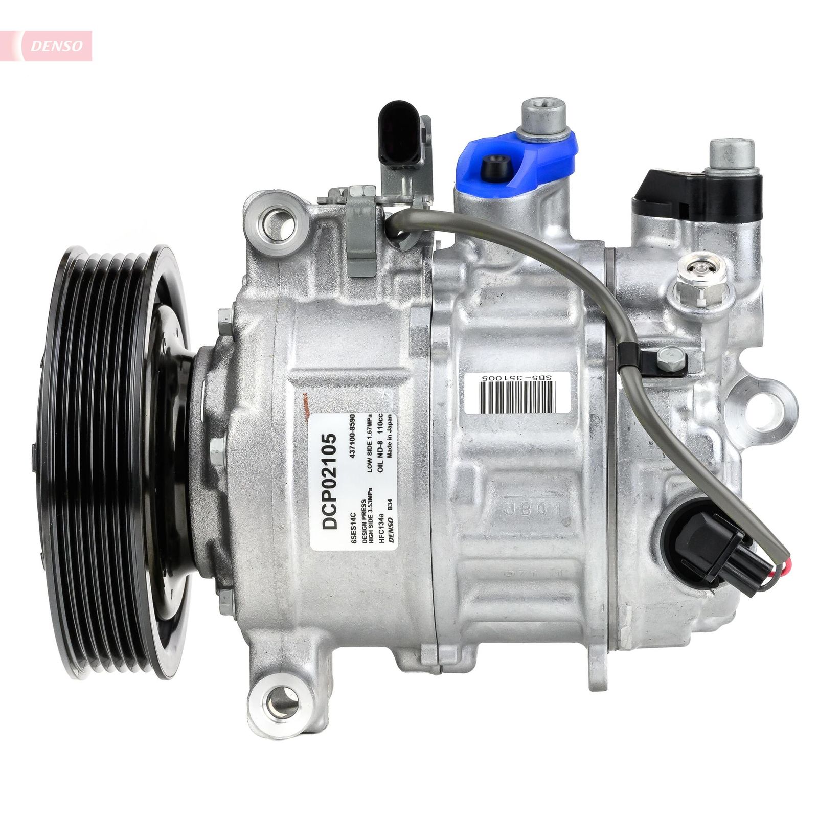 Levně Kompresor, klimatizace DENSO DCP02105
