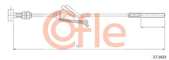 Cięgło, hamulec postojowy COFLE 17.1423