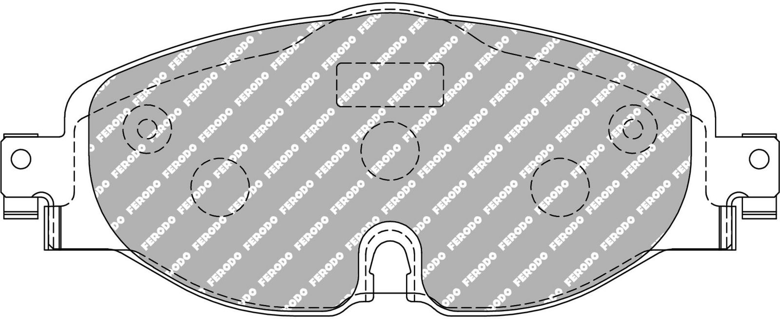 set placute frana,frana disc FERODO FDS4433