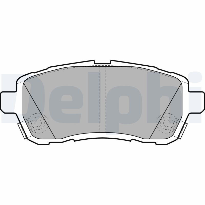 Sada brzdových platničiek kotúčovej brzdy DELPHI LP2306