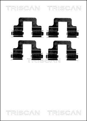 Zestaw akcesoriów, klocki hamulcowe TRISCAN 8105 101629