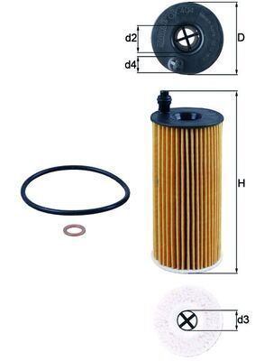 Olejový filter MAHLE OX 404D