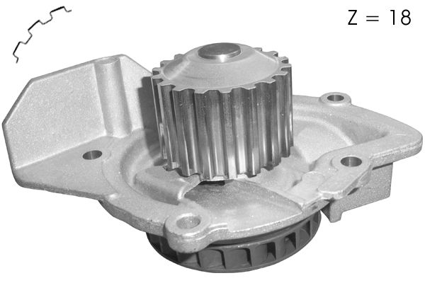 Pompe à eau, refroidissement du moteur