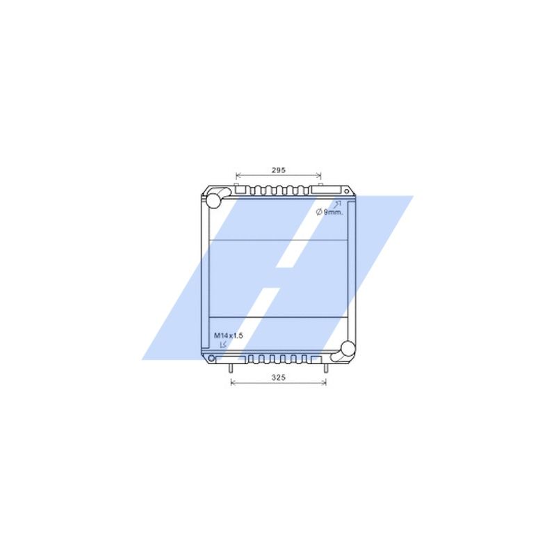 Radiator, racire motor HIGHWAY AUTOMOTIVE 10109006