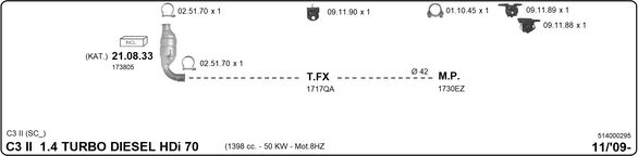Układ wydechowy IMASAF 514000295