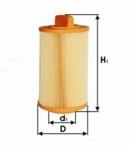 Filtr powietrza PZL FILTERS WA25414