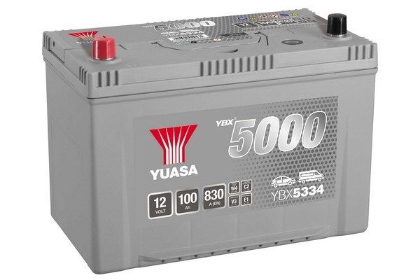 Autobaterie Yuasa YBX5000 Silver High Performance SMF 12V, 100Ah, 830A, YBX5334