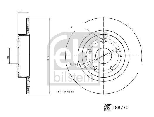 Disc frana FEBI BILSTEIN 188770