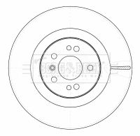 Tarcza hamulcowa BORG & BECK BBD5790S
