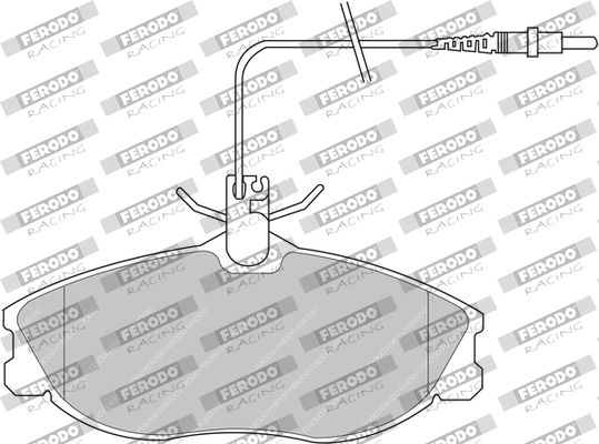 Zestaw klocków hamulcowych, hamulce tarczowe FERODO RACING FDS1063