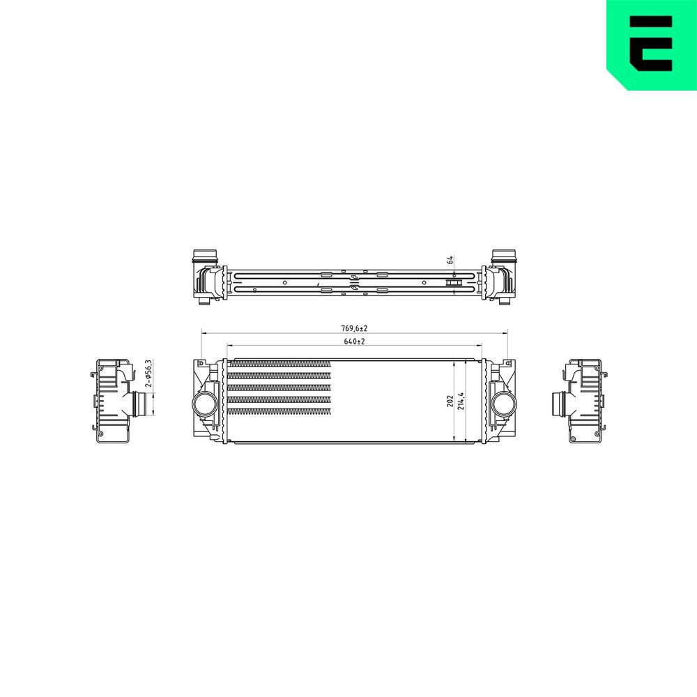 Intercooler, compresor ERA 672011