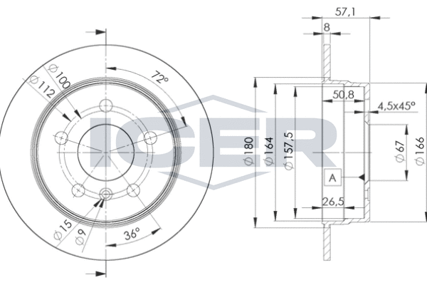 Tarcza hamulcowa ICER 78BD0119-2