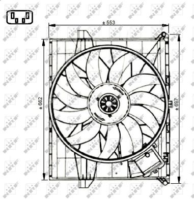 Ventilateur, refroidissement du moteur